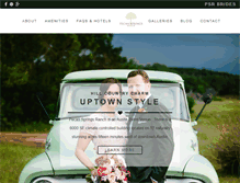 Tablet Screenshot of pecanspringsranch.com